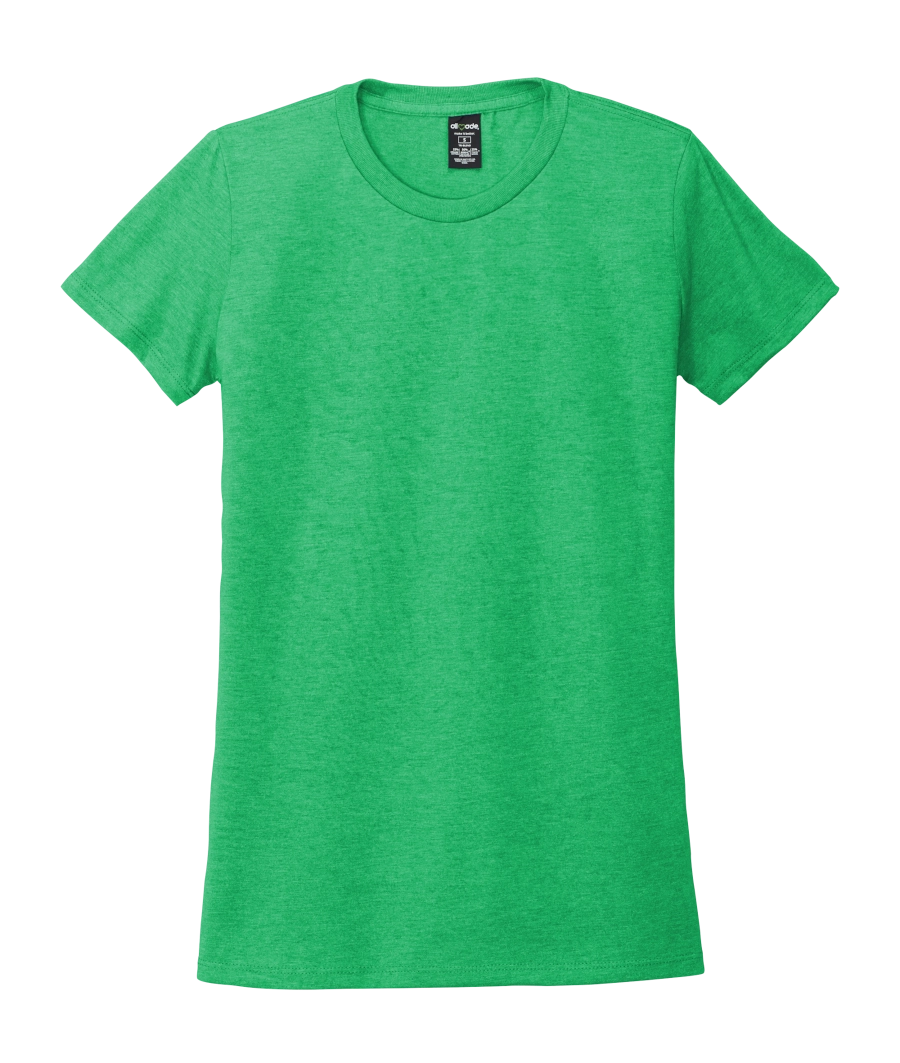 A green shirt is shown with no background.