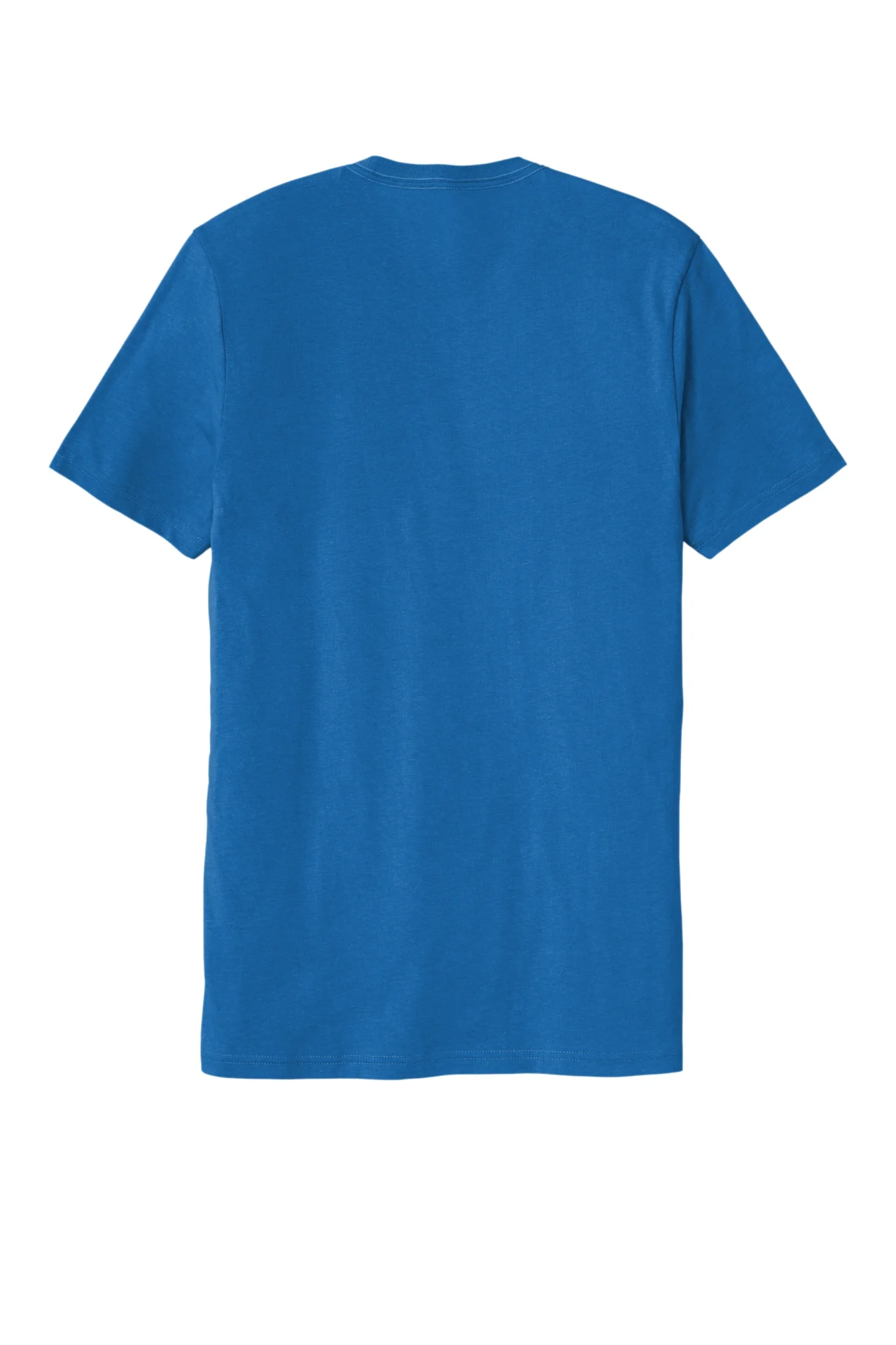 A blue t-shirt with the word " peace ".