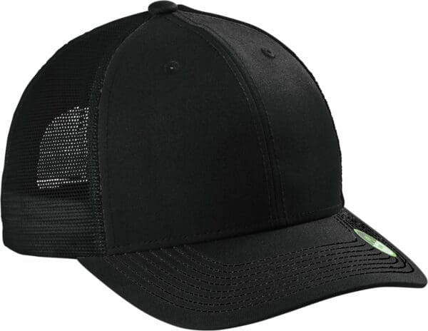 Black mesh back baseball cap