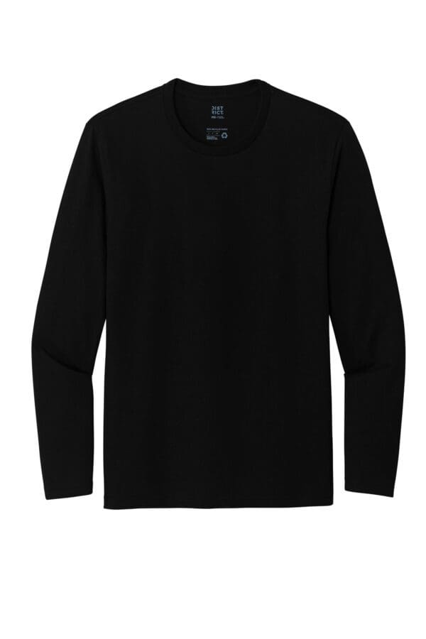 A black long sleeve shirt is shown.