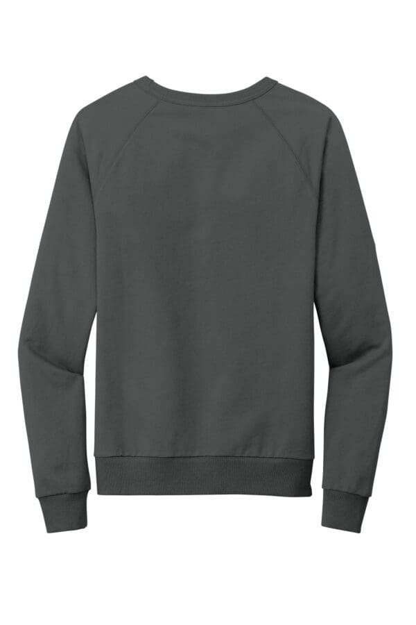 Gray long-sleeve sweatshirt back view.