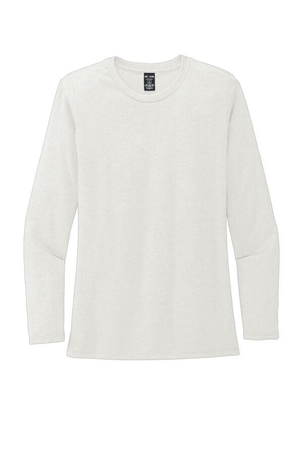 White long-sleeved t-shirt for women.