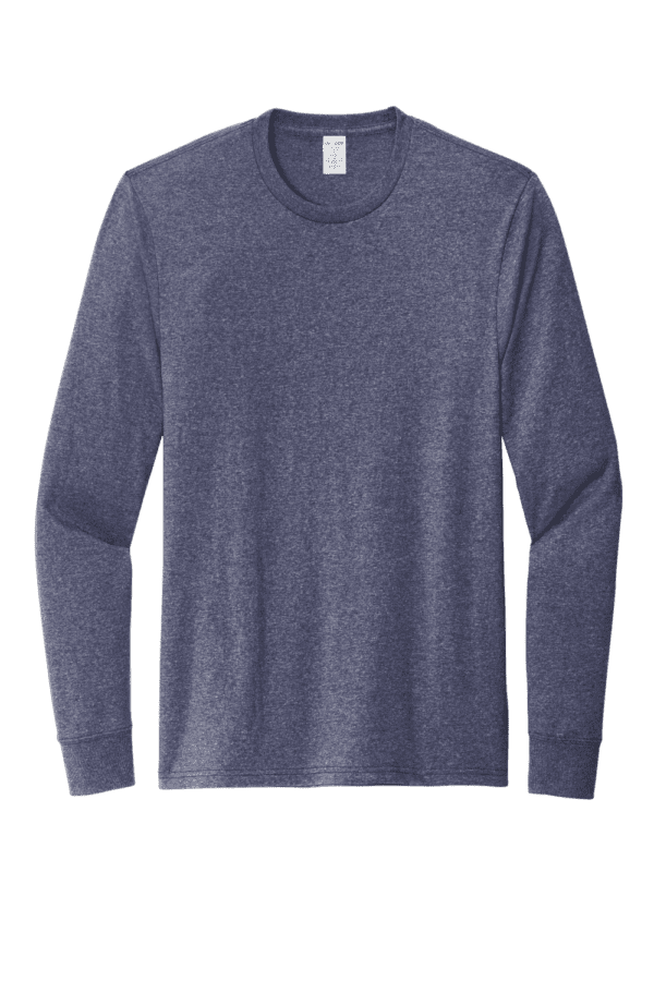 Long sleeve blue heather t-shirt