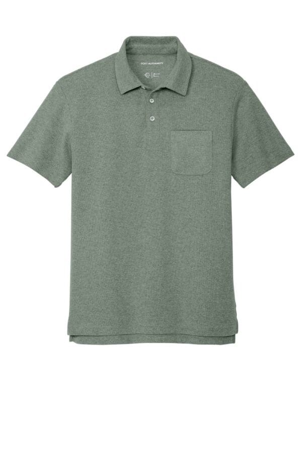 "Port Authority® C-FREE™ Cotton Blend Pique Pocket Polo" - Image 11